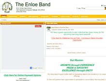 Tablet Screenshot of enloeband.org